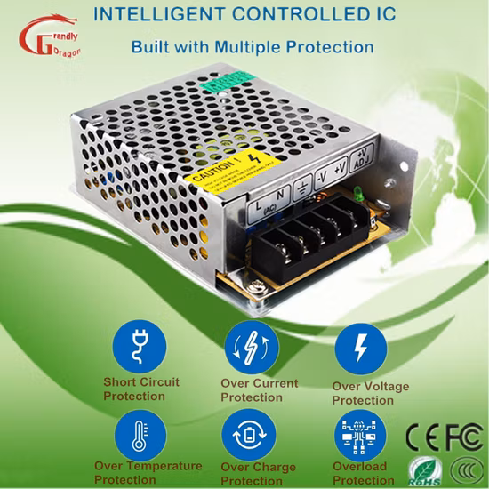 High Performance CV Enclosed Type Nes-75-24 75W 24V 3.2A AC to DC Power Supply for Access Control