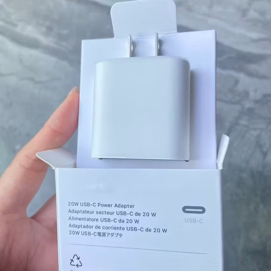 Carregador de parede original UE Reino Unido para telefones Apple Samsung Pd Fast 45W USB Tipo a+C Carregador GaN