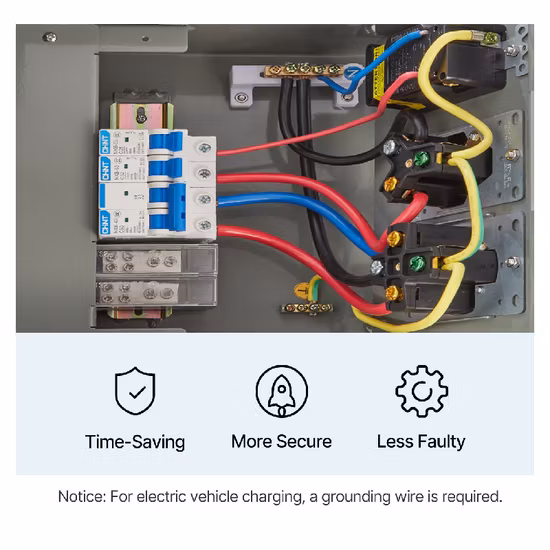 Caixa de fonte de alimentação temporária com suporte