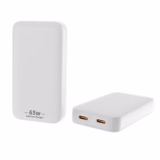 Fornecedor de carregador de laptop Carregador de parede 65W GaN Adaptador de energia AC / DC Função Pd Tipo C Porta Carregamento de viagem para celular Laptop USB Carregador rápido rápido